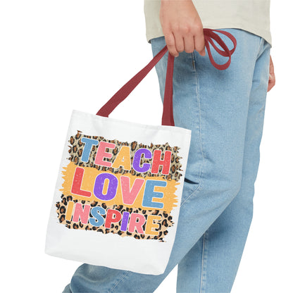 Teach Love Inspire - 2nd Grade Teacher Tote Bag (AOP)