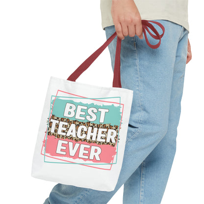 Best Teacher Ever - Difference Maker #TeacherLife Tote Bag (AOP)