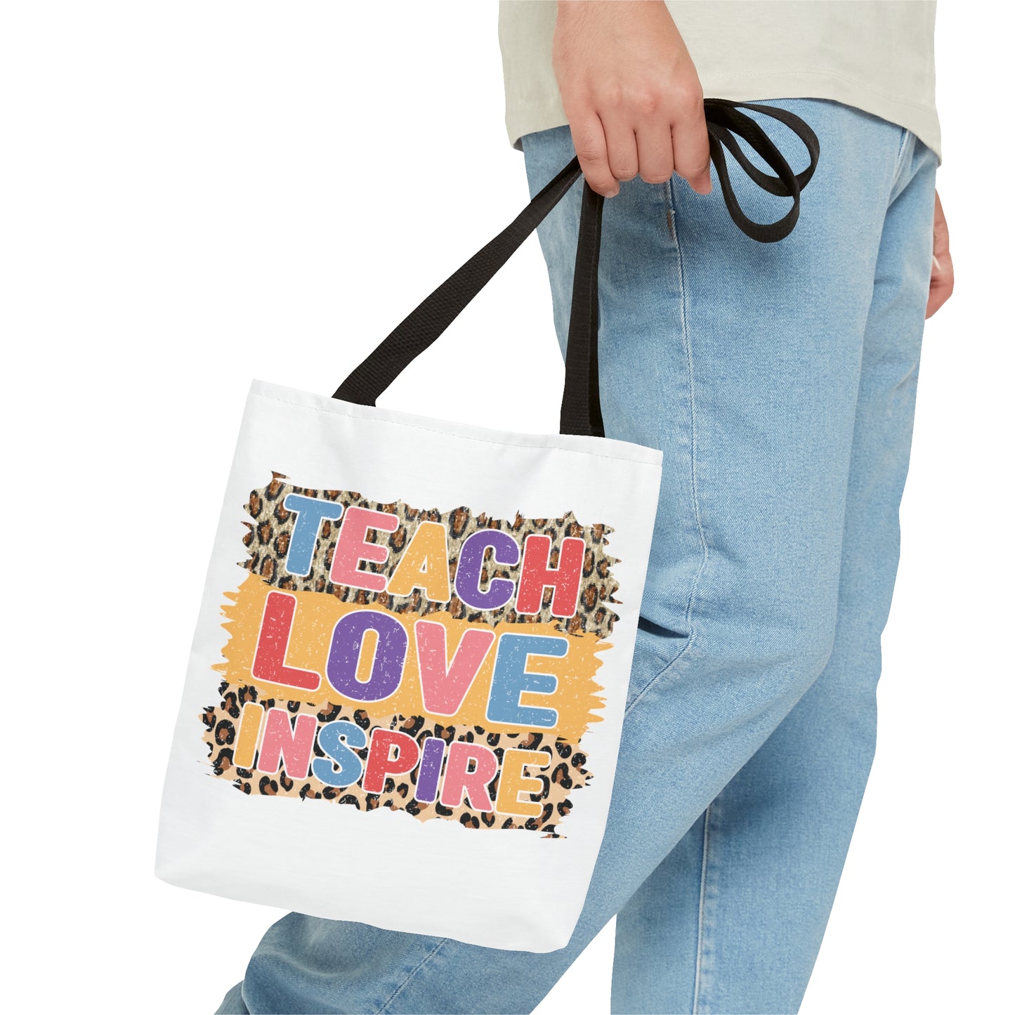 Teach Love Inspire - 3rd Grade Teacher Tote Bag (AOP)