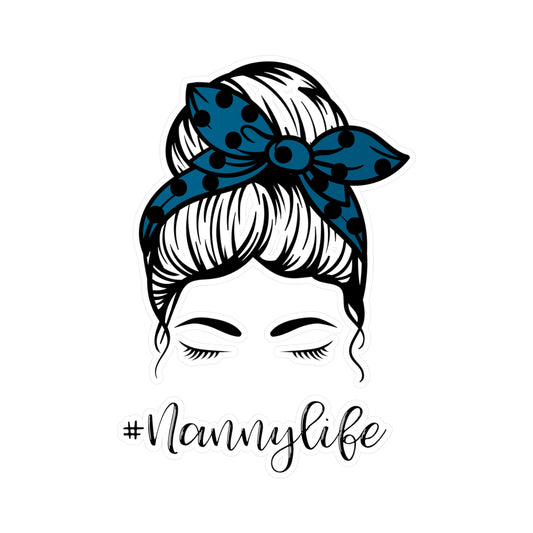 #NannyLife Messy Bun Kiss-Cut Vinyl Decals