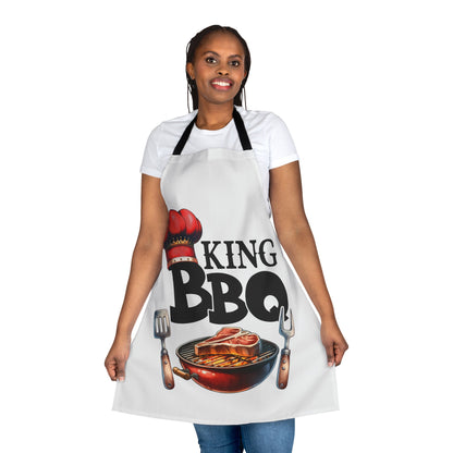 King BBQ Apron, 5-Color Straps (AOP)