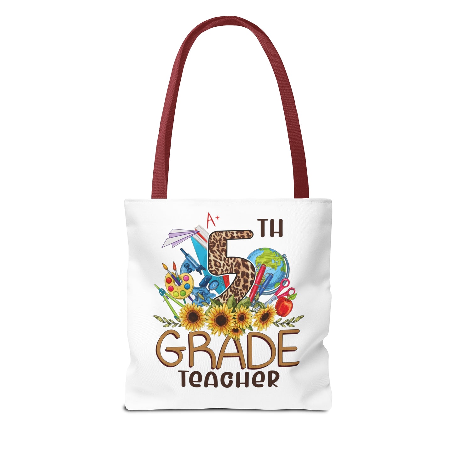 Teach Love Inspire - 5th Grade Teacher Tote Bag (AOP)