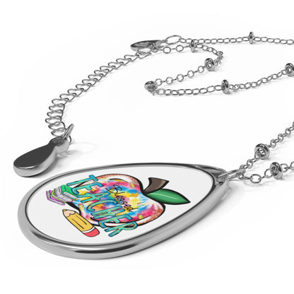 Blessed Teacher Oval Necklace