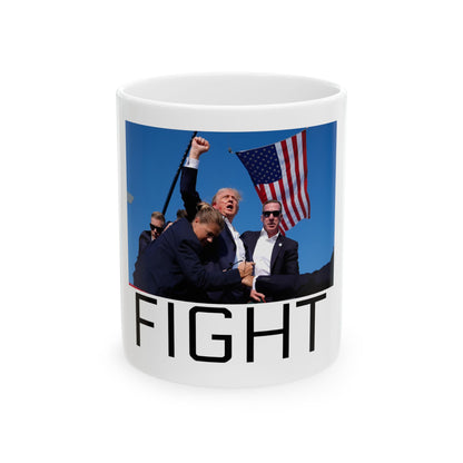 Donald Trump FIGHT MAGA Ceramic Mug, (11oz)