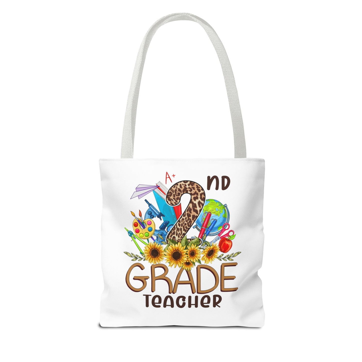 Teach Love Inspire - 2nd Grade Teacher Tote Bag (AOP)