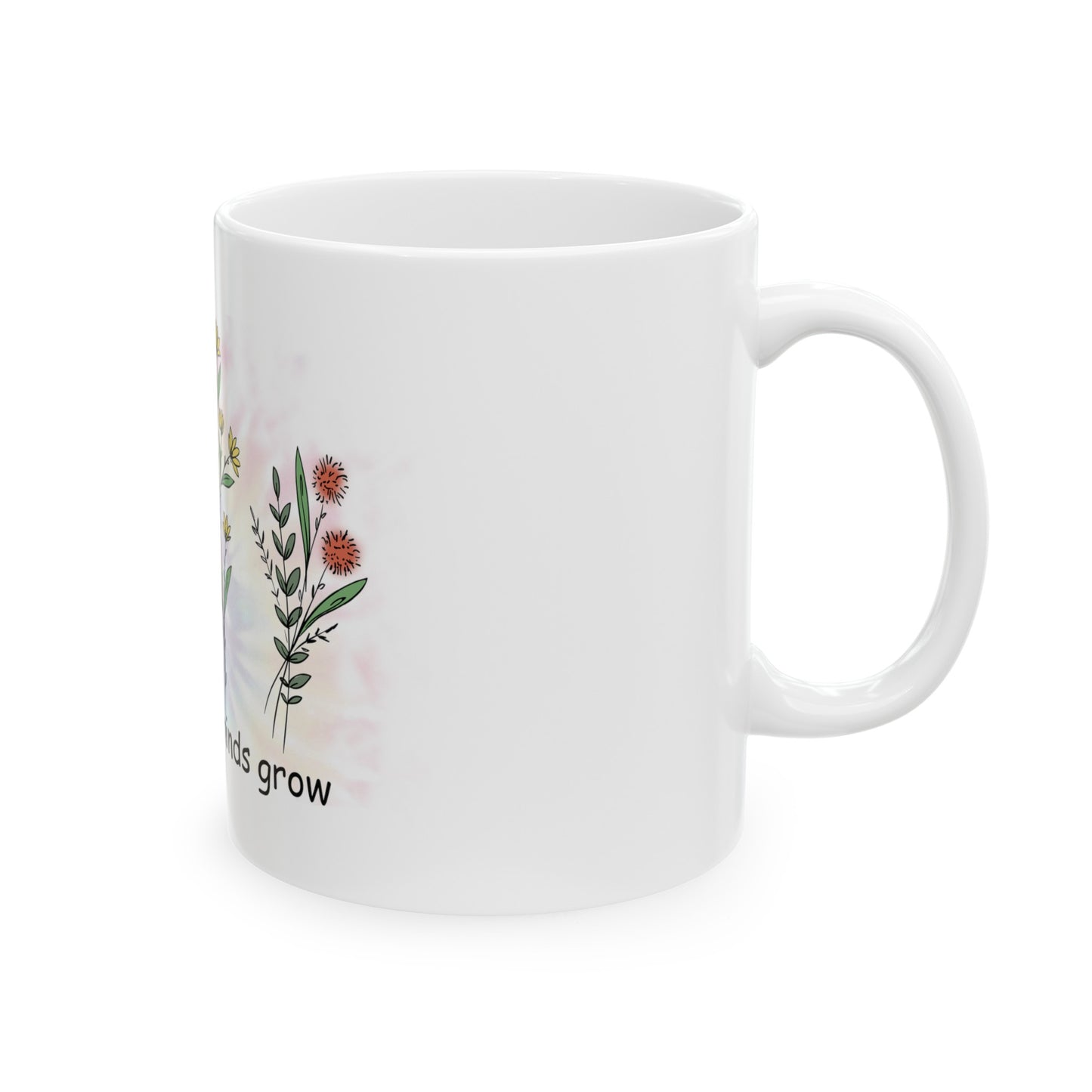 Helping Little Minds Grow - Teacher Ceramic Mug, (11oz)