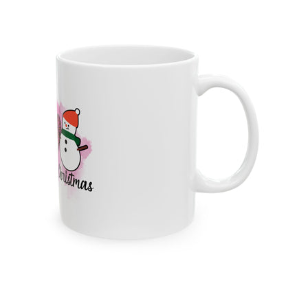 Peace Love Christmas Ceramic Mug, (11oz)