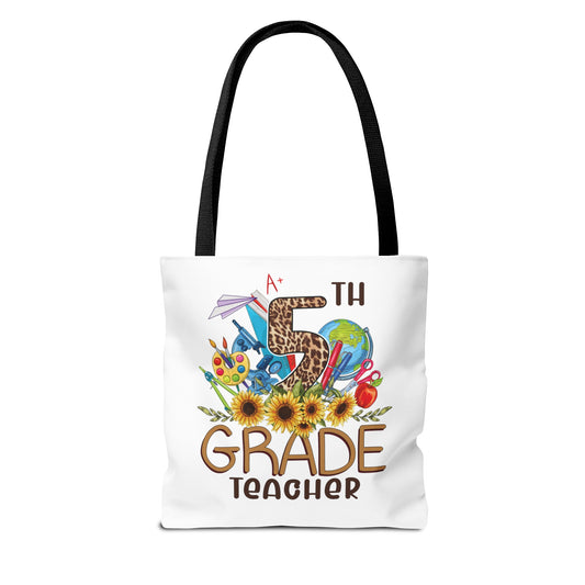 Teach Love Inspire - 5th Grade Teacher Tote Bag (AOP)