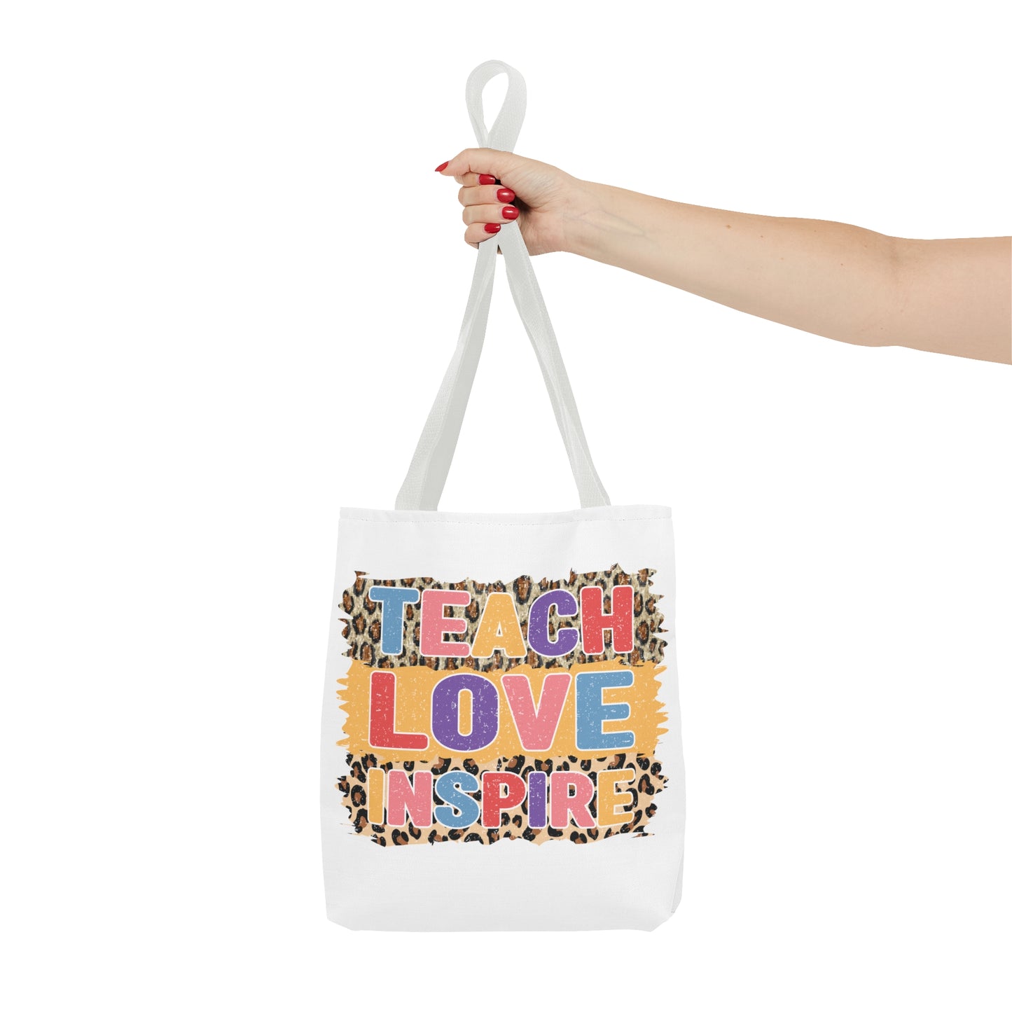 Teach Love Inspire - 4th Grade Teacher Tote Bag (AOP)