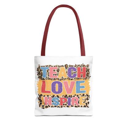 Teach Love Inspire - 5th Grade Teacher Tote Bag (AOP)