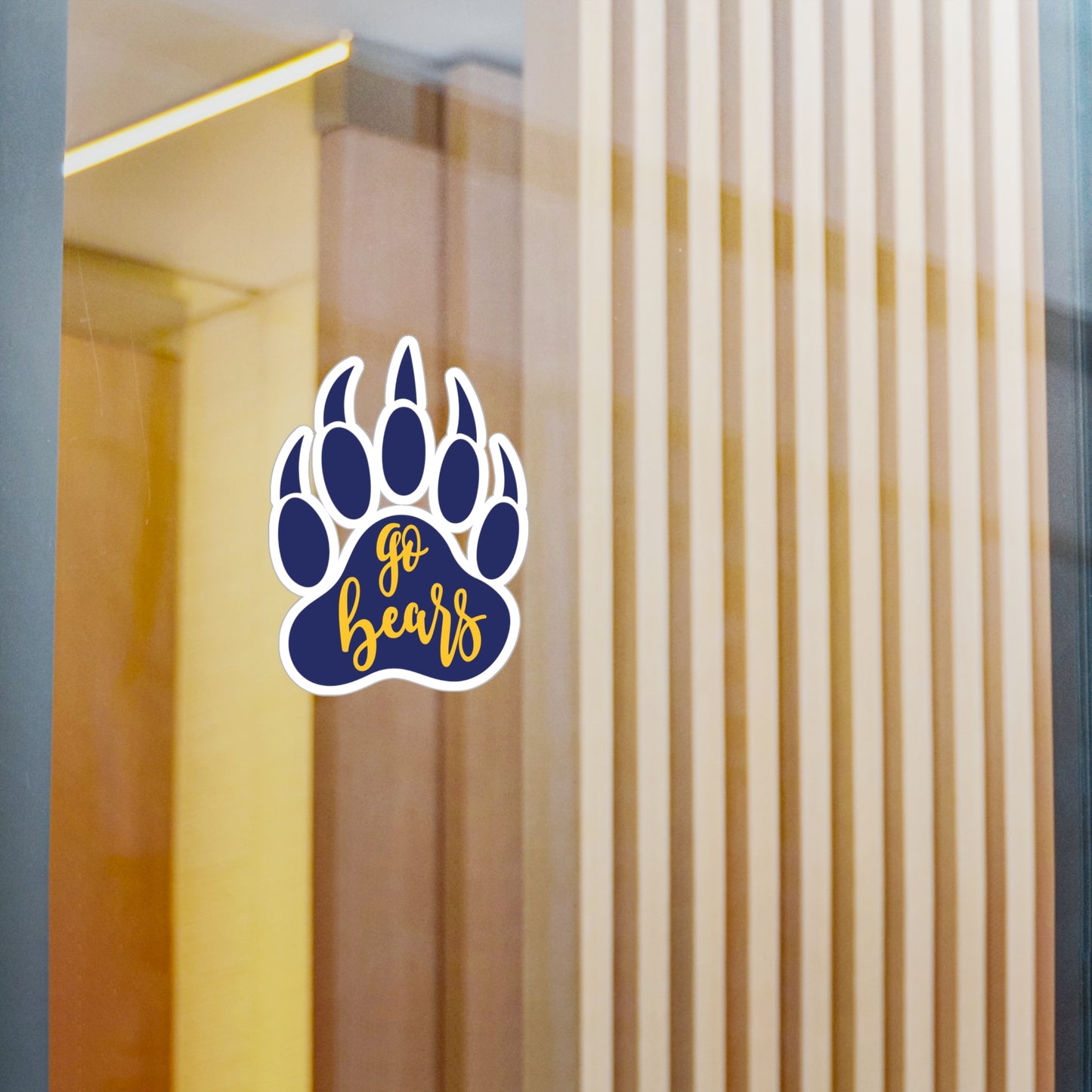 Gause Bears - Go Bears Bear Paw Kiss-Cut Vinyl Decals