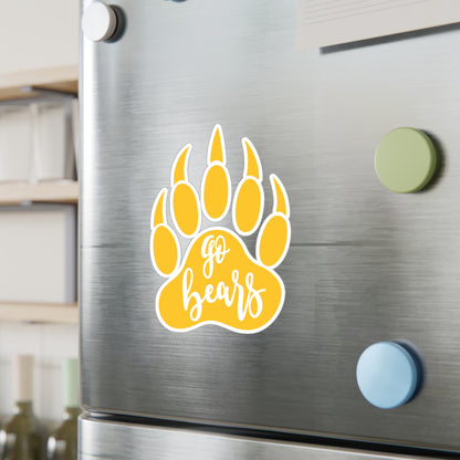 Gause Bears - Go Bears Bear Paw Kiss-Cut Vinyl Decals