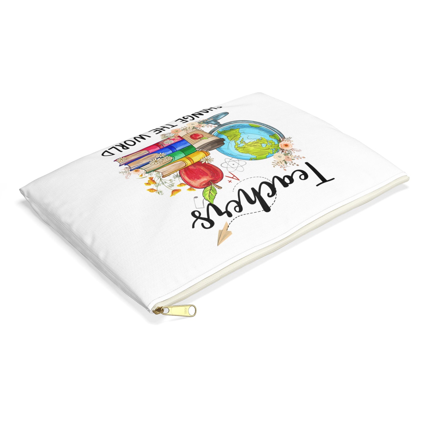 Teach Love Inspire - Teachers Change the World Accessory Pouch