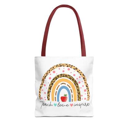 Teacher Love Inspire - Teacher Life Tote Bag (AOP)