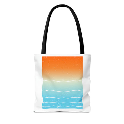 #BeachLife Messy Bun Tote Bag (AOP)