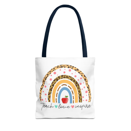 Teacher Love Inspire - Teacher Life Tote Bag (AOP)