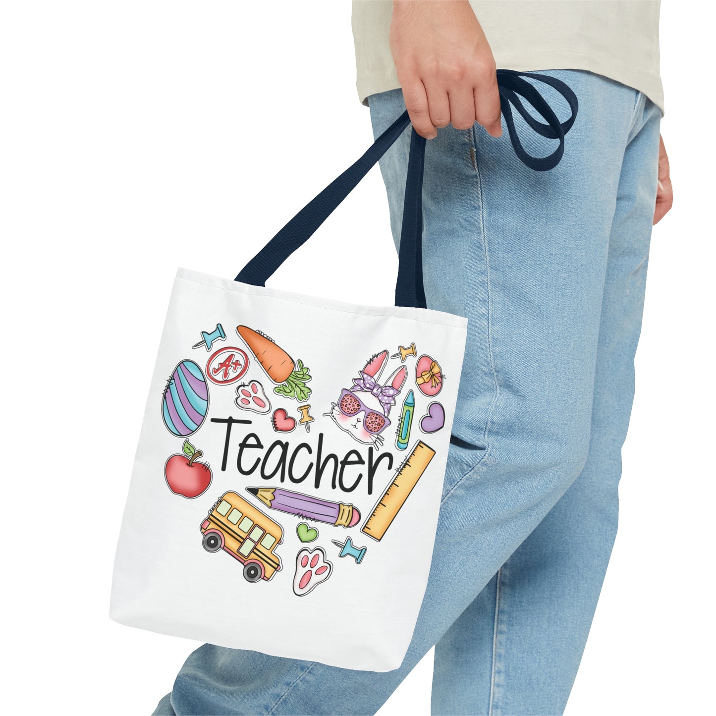 Teach Love Inspire Teacher Tote Bag (AOP)