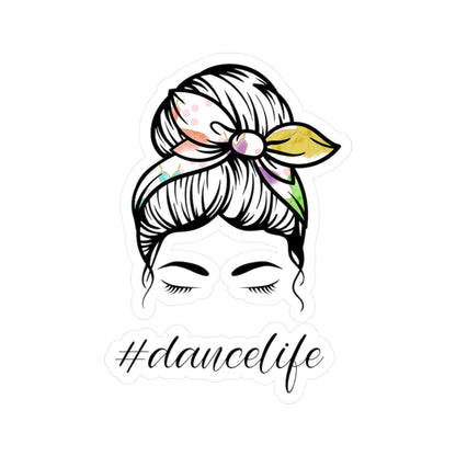 #DanceLife Messy Bun Kiss-Cut Vinyl Decals