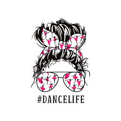 #DanceLife Messy Bun Kiss-Cut Vinyl Decals