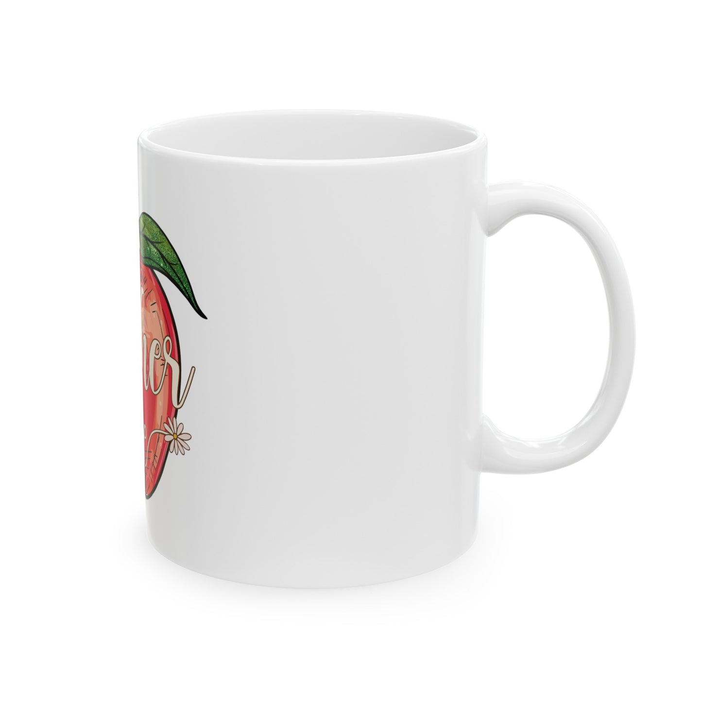 Teacher Life Apple Ceramic Mug, (11oz)