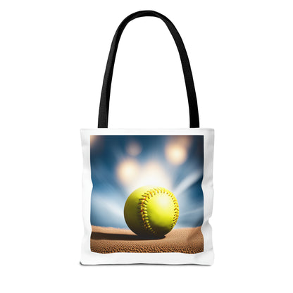 #SoftballLife Messy Bun Tote Bag (AOP)