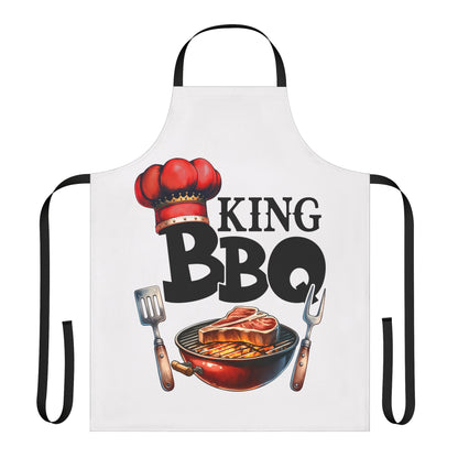 King BBQ Apron, 5-Color Straps (AOP)