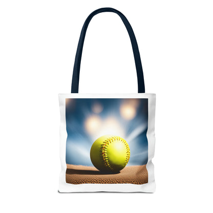 #SoftballLife Messy Bun Tote Bag (AOP)