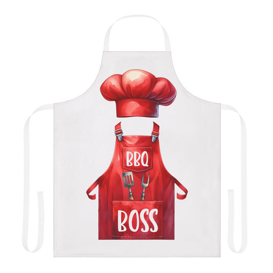 BBQ Boss Apron, 5-Color Straps (AOP)