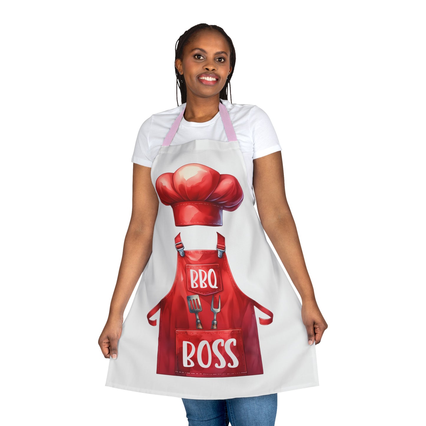 BBQ Boss Apron, 5-Color Straps (AOP)