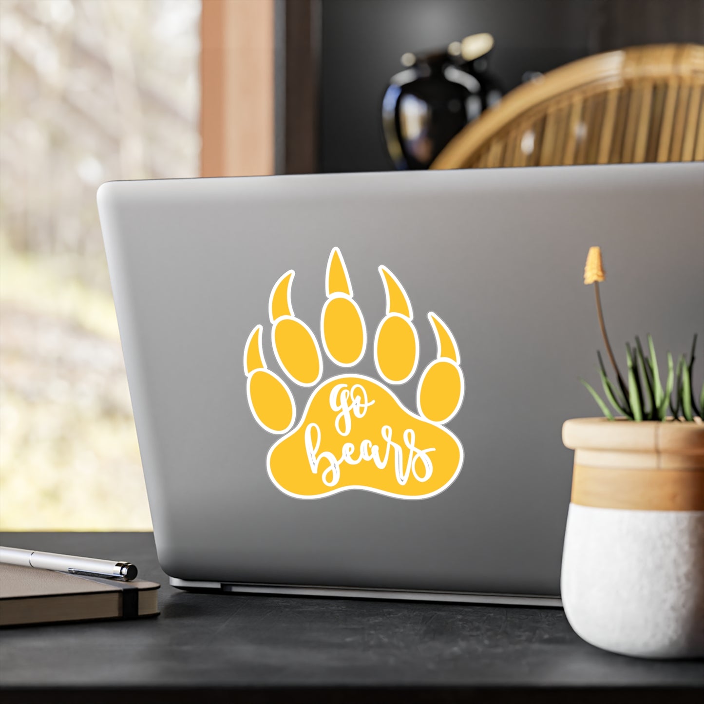 Gause Bears - Go Bears Bear Paw Kiss-Cut Vinyl Decals