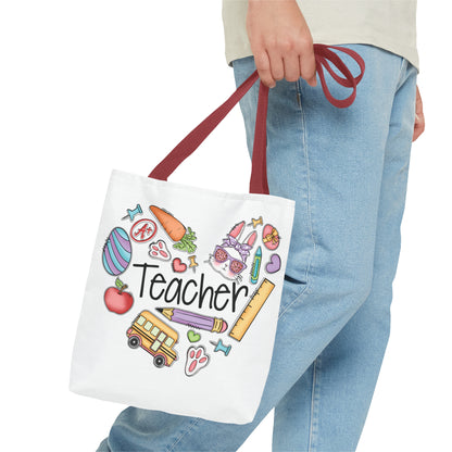 Teach Love Inspire Teacher Tote Bag (AOP)