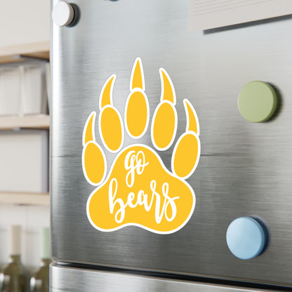 Gause Bears - Go Bears Bear Paw Kiss-Cut Vinyl Decals