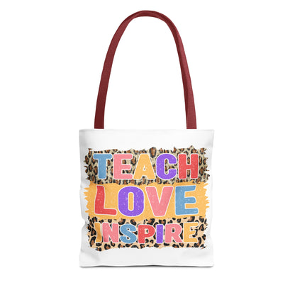 Teach Love Inspire - 2nd Grade Teacher Tote Bag (AOP)