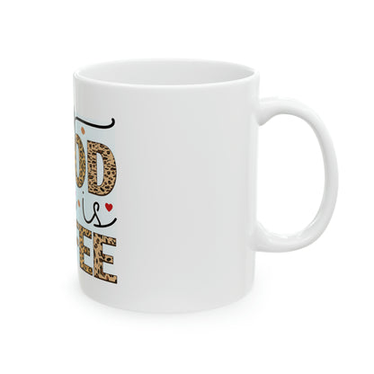 My Blood Type is Coffee Ceramic Mug, 11oz