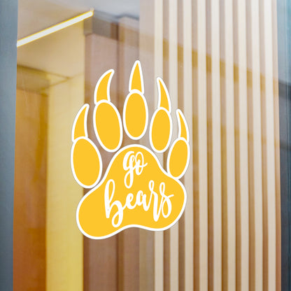 Gause Bears - Go Bears Bear Paw Kiss-Cut Vinyl Decals