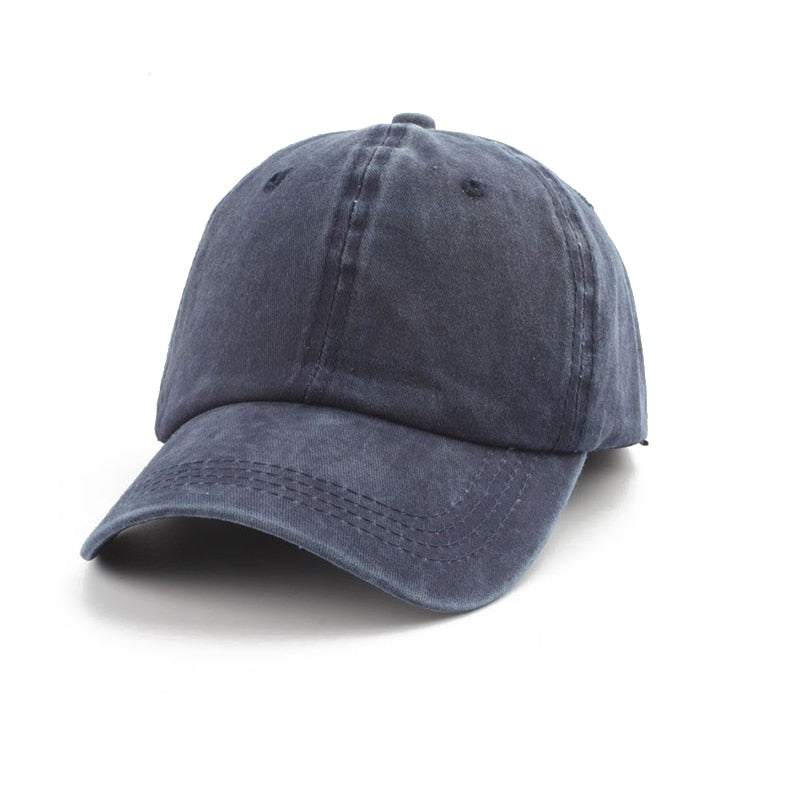 Washed Cotton Baseball Cap - Kids & Adults