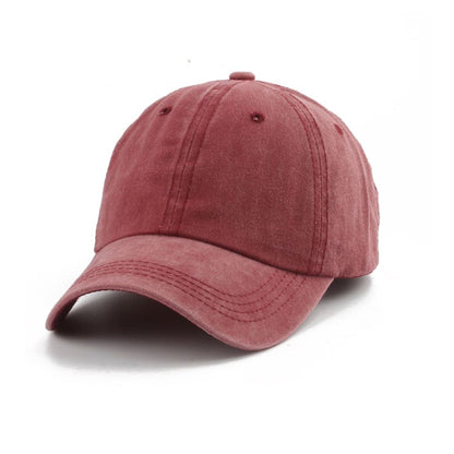 Washed Cotton Baseball Cap - Kids & Adults