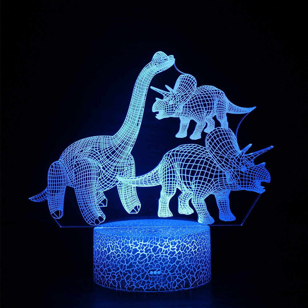 3D Dinosaur LED Night Light