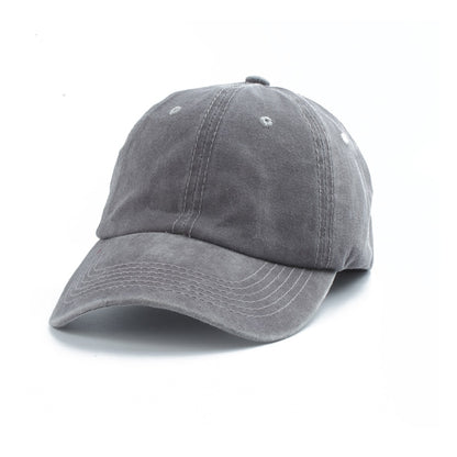 Washed Cotton Baseball Cap - Kids & Adults