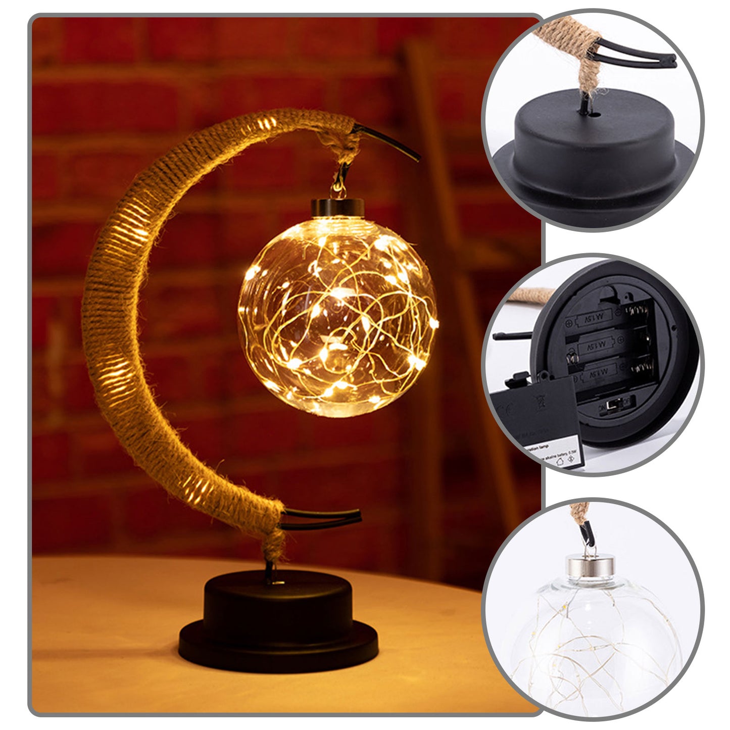 USB LED Moon Lamp