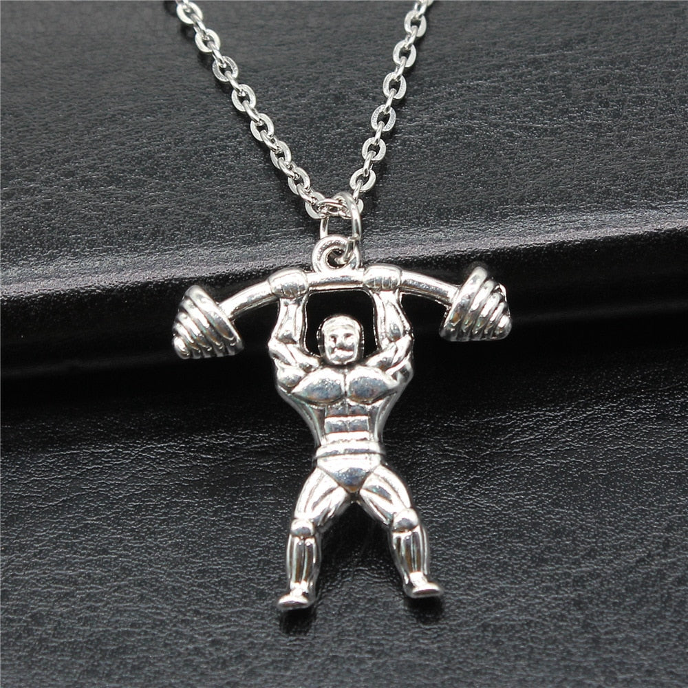 Fitness - Barbell, Dumbbell, Weightlifting Necklace