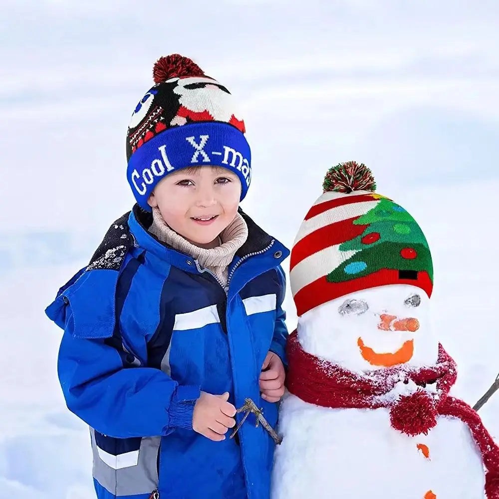 LED Christmas Knitted Hat/Beanie Cap