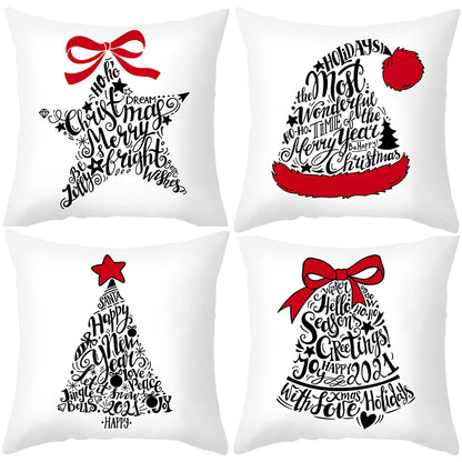 15x15x3 Merry Christmas Cushion/Pillow Case/Covers - Christmas Decorations