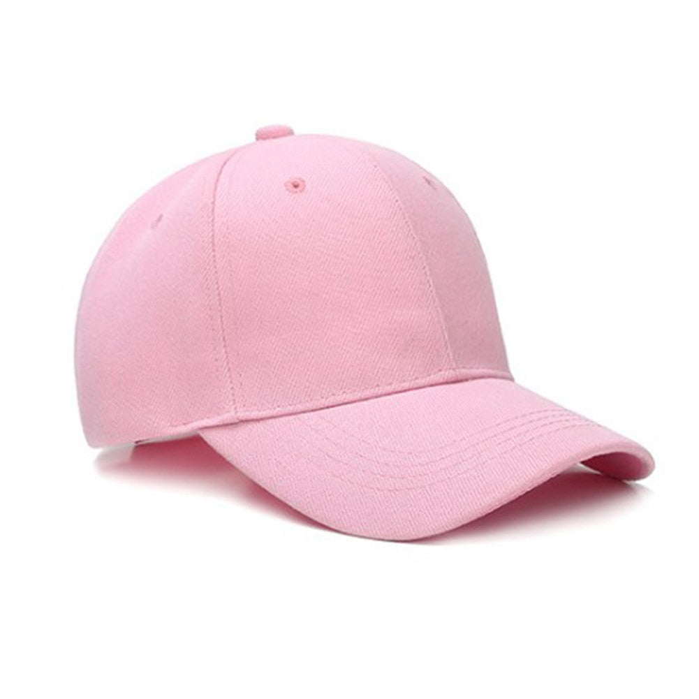 Unisex Baseball Cap - Solid Color - Adjustable