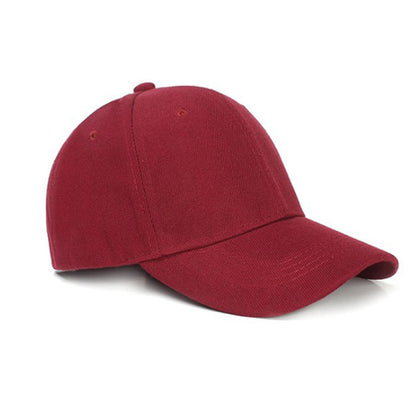 Unisex Baseball Cap - Solid Color - Adjustable