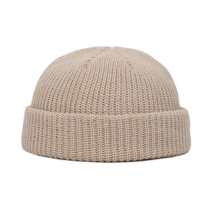 Winter Wool Knitted Skull Cap - Beanie