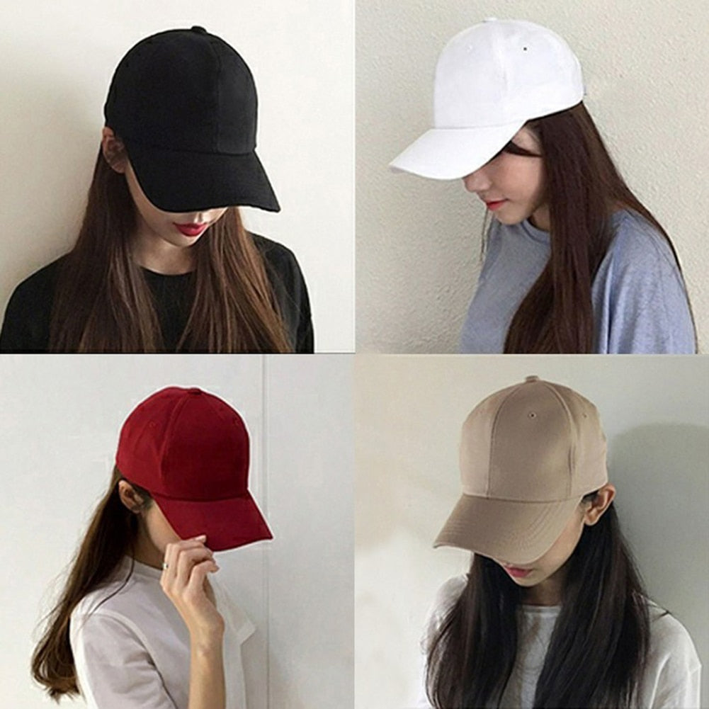 Unisex Baseball Cap - Solid Color - Adjustable