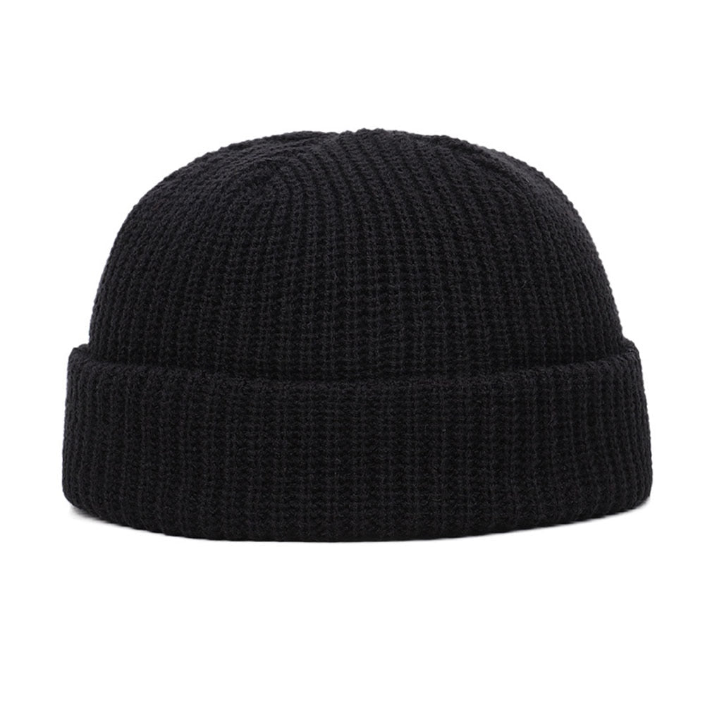 Winter Wool Knitted Skull Cap - Beanie