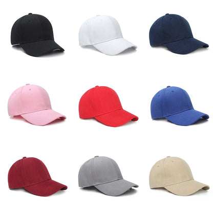 Unisex Baseball Cap - Solid Color - Adjustable