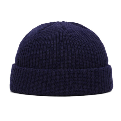 Winter Wool Knitted Skull Cap - Beanie